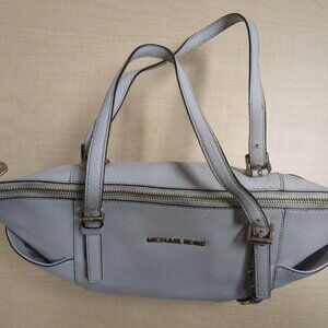 textured leather Michael Kors handbag ourse handles pockets